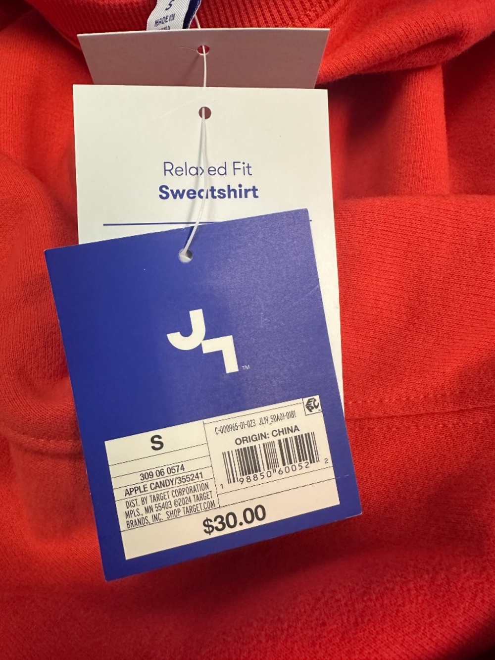 JoyLab Women's Star Graphic French Terry Oversized Crewneck Sweatshirt. Sz S. - Picture 6 of 8